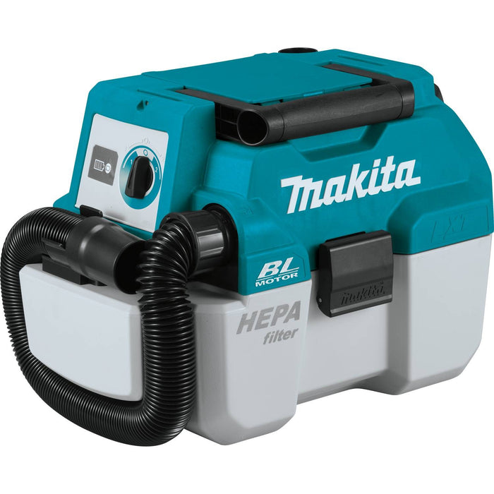 Makita 18V LXT 2 Gallon HEPA Portable Wet/Dry Dust Extractor/Vacuum Kit