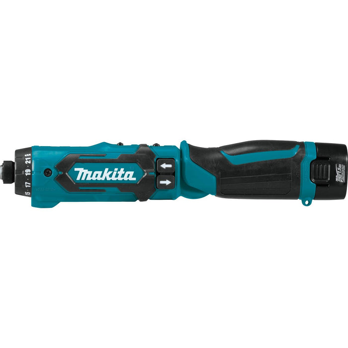 Makita 7.2V (DF012DSE) Lithium-Ion Cordless 1/4" Hex Driver-Drill Kit with Auto-Stop Clutch