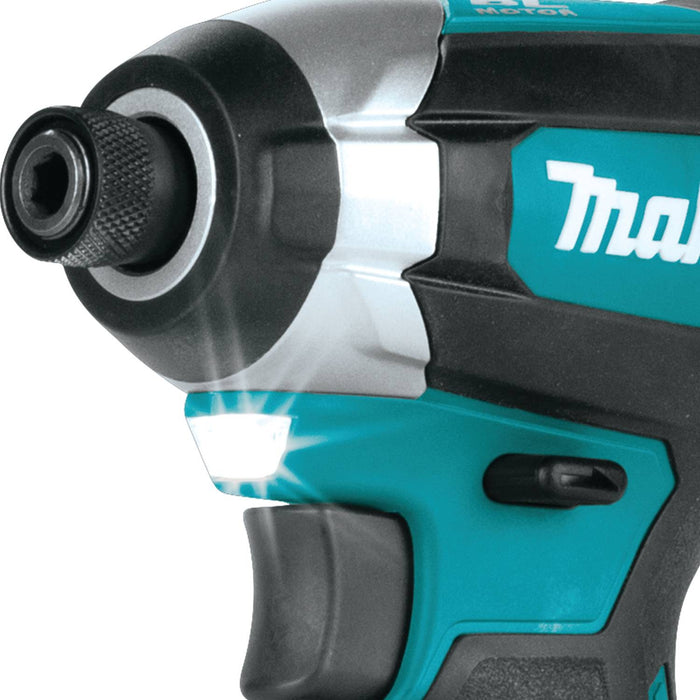 Makita XDT13T - 18V LXT® Lithium-Ion Brushless Cordless Impact Driver Kit,  var. spd., rev. L.E.D. Light, case (5.0Ah)