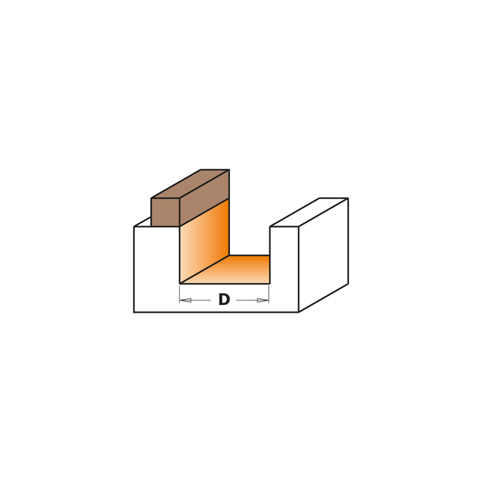 PATTERN BIT S=1/4"" D=5/8x1/2x2-9/32'' RH W/BEARING"