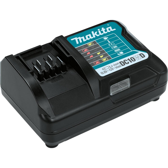 Makita BL1021BDC1 - 12V max CXT Lithium-Ion Battery and Charger Starter Pack, BL1021B, DC10WD (2.0Ah)