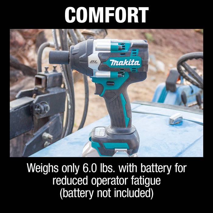 Makita 18V LXT Lithium-Ion Brushless Cordless 4-Speed 1/2 In. Sq. Drive Impact Wrench w/ Detent Anvil (Bare Tool)