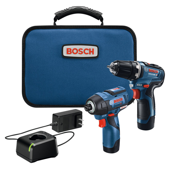 BOSCH 12V Max 2-Tool Combo Kit with 3/8 In. Drill/Driver and 1/4 In. Hex Impact Driver