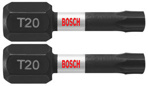 Bosch ITT20102 - 2 pc. Impact Tough 1 In. Torx #20 Insert Bits